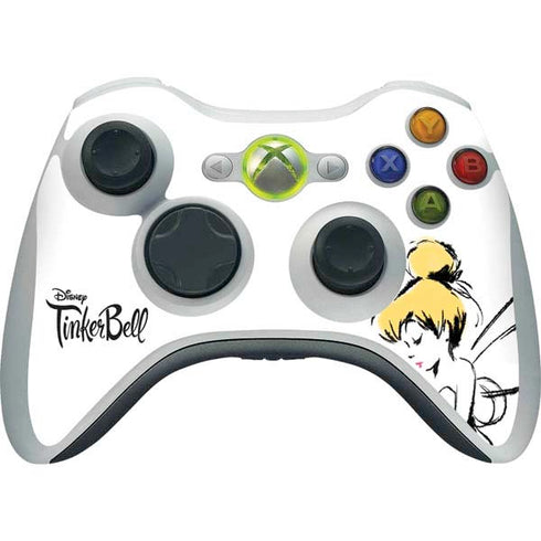 Disney Tinker Bell Dreamer Ink Art Xbox 360 Wireless Controller Skin
