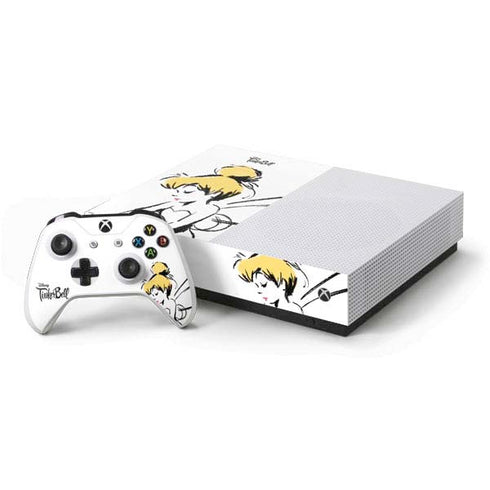 Disney Tinker Bell Dreamer Ink Art Xbox One S All-Digital Edition Bundle Skin