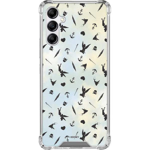 Disney Tinker Bell Fairy Size Pattern Galaxy A14 5G Clear Case
