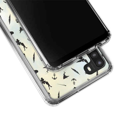 Disney Tinker Bell Fairy Size Pattern Galaxy A21 Clear Case