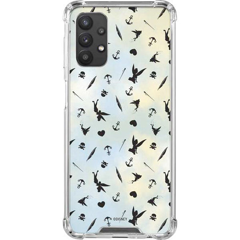 Disney Tinker Bell Fairy Size Pattern Galaxy A32 5G Clear Case