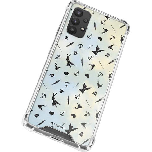 Disney Tinker Bell Fairy Size Pattern Galaxy A32 5G Clear Case