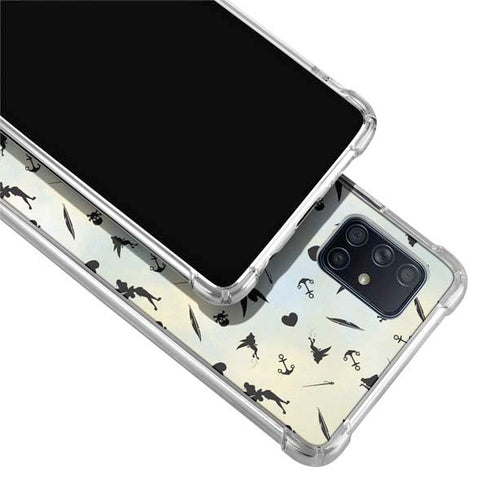 Disney Tinker Bell Fairy Size Pattern Galaxy A71 5G Clear Case