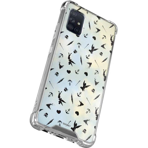 Disney Tinker Bell Fairy Size Pattern Galaxy A71 5G Clear Case