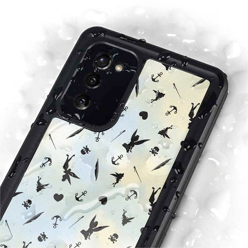 Disney Tinker Bell Fairy Size Pattern Galaxy Note20 5G Waterproof Case