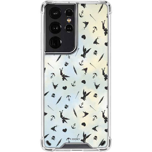 Disney Tinker Bell Fairy Size Pattern Galaxy S21 Ultra 5G Clear Case