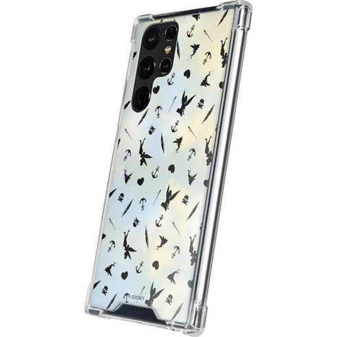 Disney Tinker Bell Fairy Size Pattern Galaxy S22 Ultra Clear Case
