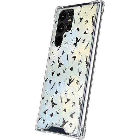 Disney Tinker Bell Fairy Size Pattern Galaxy S24 Ultra Clear Case