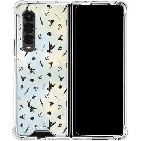 Disney Tinker Bell Fairy Size Pattern Galaxy Z Fold4 5G Clear Case
