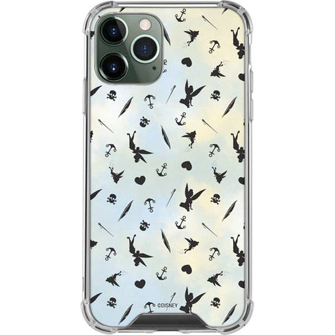 Disney Tinker Bell Fairy Size Pattern iPhone 11 Pro Max Clear Case