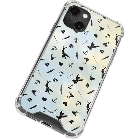 Disney Tinker Bell Fairy Size Pattern iPhone 13 Mini Clear Case
