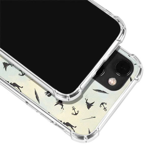 Disney Tinker Bell Fairy Size Pattern iPhone 14 Plus Clear Case
