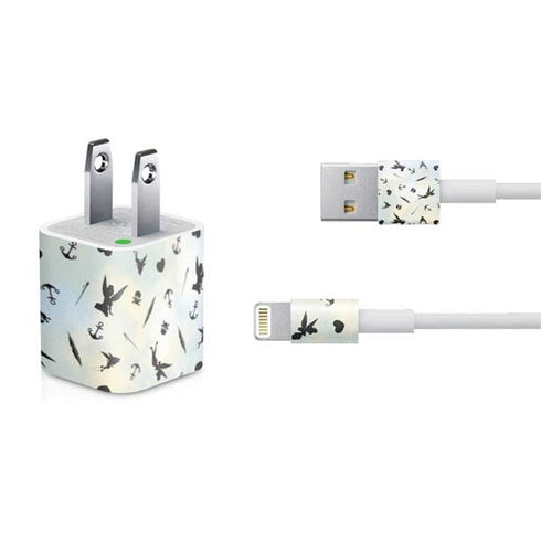 Disney Tinker Bell Fairy Size Pattern iPhone Charger (5W USB) Skin