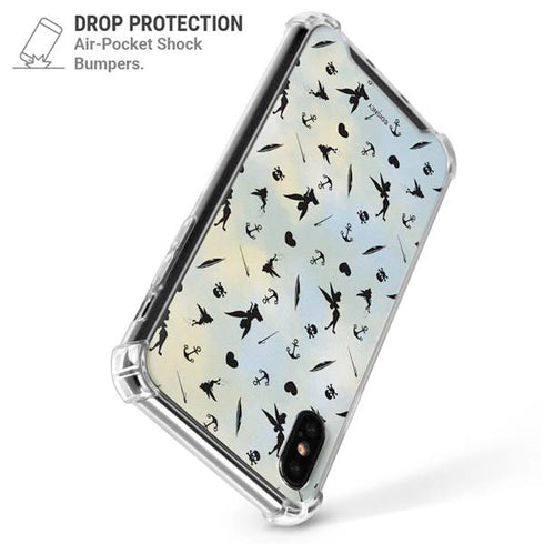 Disney Tinker Bell Fairy Size Pattern iPhone XS Max Clear Case