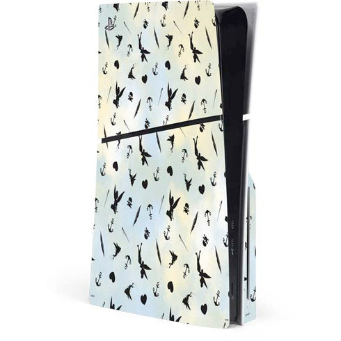 Disney Tinker Bell Fairy Size Pattern PS5 Slim Disk Console Skin