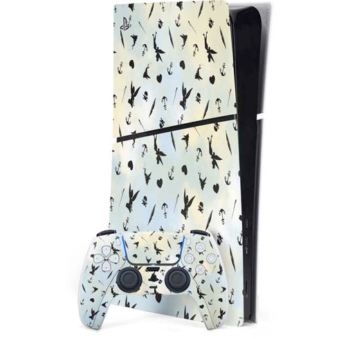Disney Tinker Bell Fairy Size Pattern PS5 Slim Digital Edition Bundle Skin
