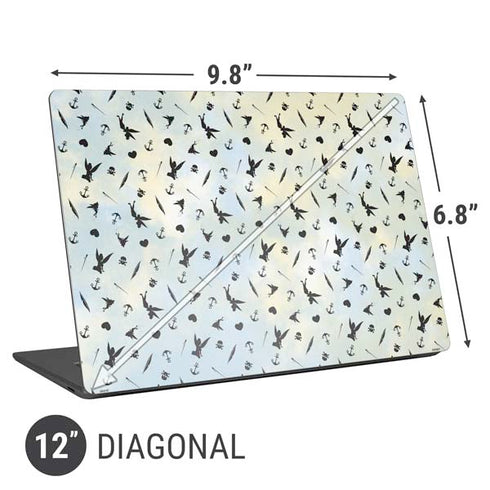 Disney Tinker Bell Fairy Size Pattern Universal Laptop 12in (9.8 x 6.8in) Skin