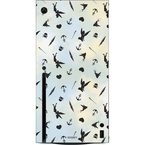 Disney Tinker Bell Fairy Size Pattern Xbox Series X Console Skin