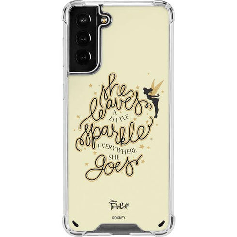 Disney Tinker Bell Leave A Little Sparkle Galaxy S21 Plus 5G Clear Case
