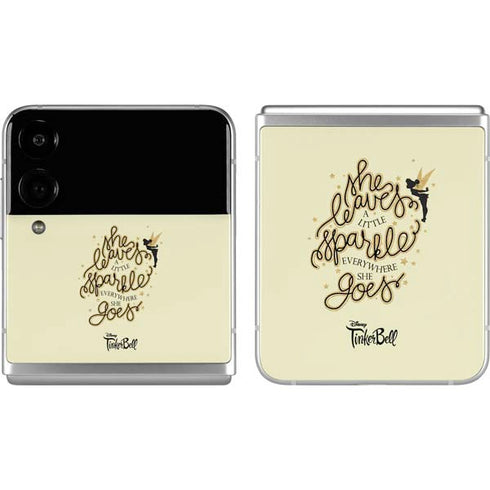 Disney Tinker Bell Leave A Little Sparkle Galaxy Z Flip4 5G Skin