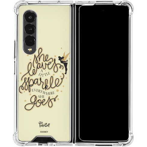 Disney Tinker Bell Leave A Little Sparkle Galaxy Z Fold4 5G Clear Case