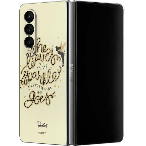 Disney Tinker Bell Leave A Little Sparkle Galaxy Z Fold4 5G Skin