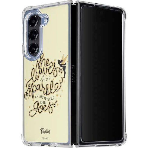Disney Tinker Bell Leave A Little Sparkle Galaxy Z Fold5 5G Clear Case