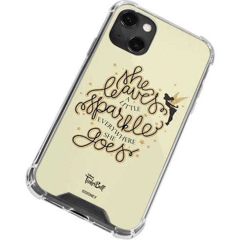 Disney Tinker Bell Leave A Little Sparkle iPhone 13 Mini Clear Case