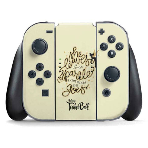 Disney Tinker Bell Leave A Little Sparkle Nintendo Switch (2017-2021) Joy-Con Controller Skin