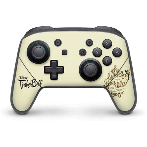 Disney Tinker Bell Leave A Little Sparkle Nintendo Switch Pro Controller Skin