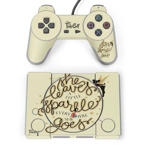Disney Tinker Bell Leave A Little Sparkle PlayStation Classic Bundle Skin