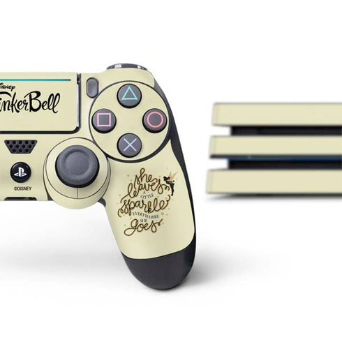 Disney Tinker Bell Leave A Little Sparkle PS4 Pro Bundle Skin