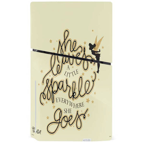 Disney Tinker Bell Leave A Little Sparkle PS5 Slim Disk Bundle Skin