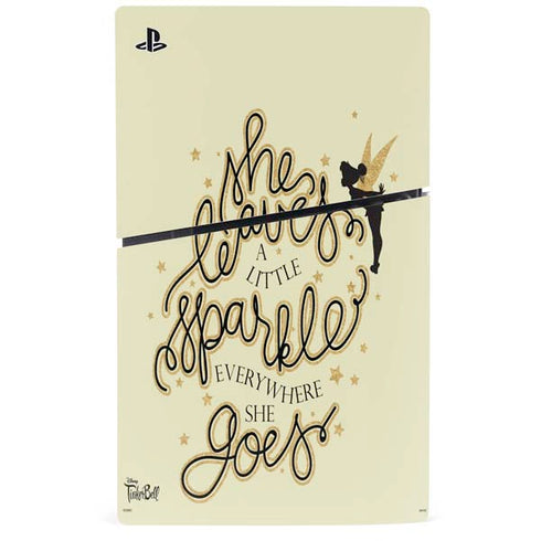 Disney Tinker Bell Leave A Little Sparkle PS5 Slim Disk Console Skin