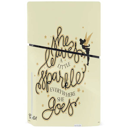 Disney Tinker Bell Leave A Little Sparkle PS5 Slim Disk Console Skin