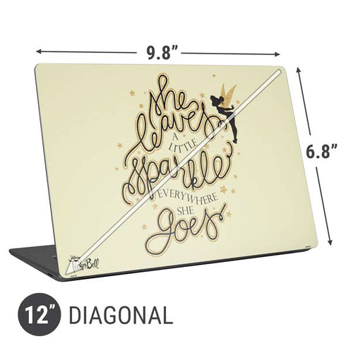 Disney Tinker Bell Leave A Little Sparkle Universal Laptop 12in (9.8 x 6.8in) Skin