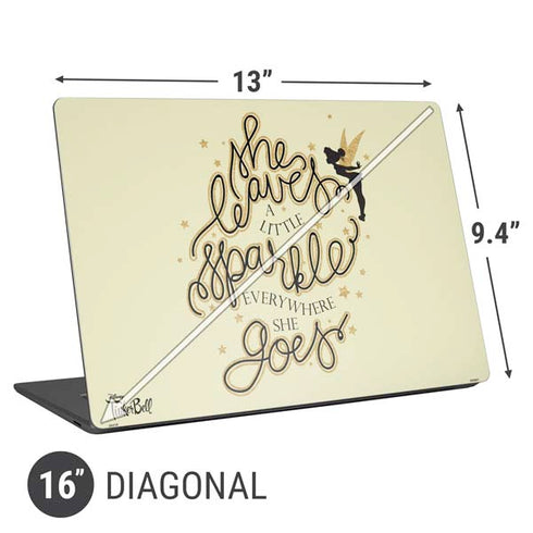 Disney Tinker Bell Leave A Little Sparkle Universal Laptop 16in (13 x 9.4in) Skin
