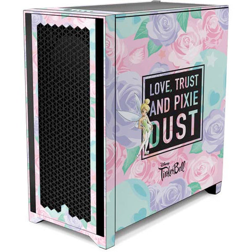 Disney Tinker Bell Love Trust and Pixie Dust Corsair 4000D Tempered Glass Mid-Tower ATX Case Skin