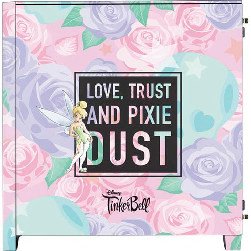 Disney Tinker Bell Love Trust and Pixie Dust Corsair 4000D Tempered Glass Mid-Tower ATX Case Skin