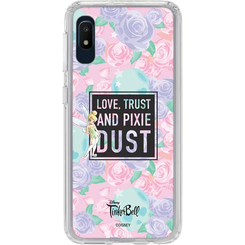 Disney Tinker Bell Love Trust and Pixie Dust Galaxy A10e Clear Case