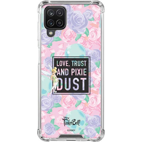 Disney Tinker Bell Love Trust and Pixie Dust Galaxy A12 Clear Case