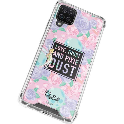 Disney Tinker Bell Love Trust and Pixie Dust Galaxy A12 Clear Case