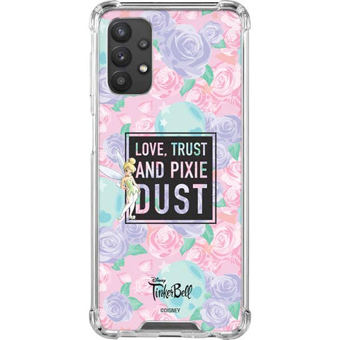 Disney Tinker Bell Love Trust and Pixie Dust Galaxy A32 5G Clear Case