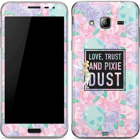 Disney Tinker Bell Love Trust and Pixie Dust Galaxy J3 Skin