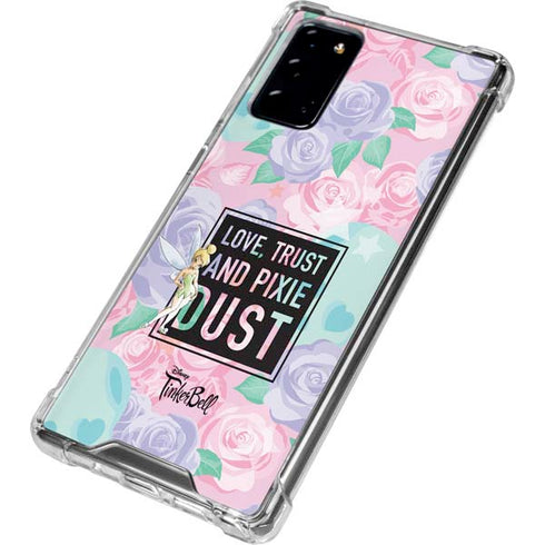 Disney Tinker Bell Love Trust and Pixie Dust Galaxy Note20 5G Clear Case