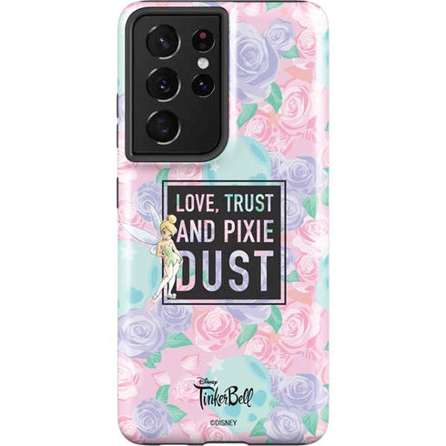 Disney Tinker Bell Love Trust and Pixie Dust Galaxy S21 Ultra 5G Pro Case