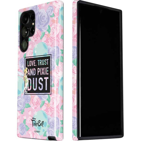 Disney Tinker Bell Love Trust and Pixie Dust Galaxy S22 Ultra Pro Case