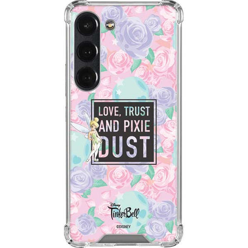 Disney Tinker Bell Love Trust and Pixie Dust Galaxy S23 Clear Case