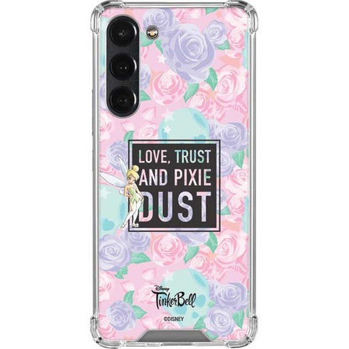 Disney Tinker Bell Love Trust and Pixie Dust Galaxy S23 Plus Clear Case