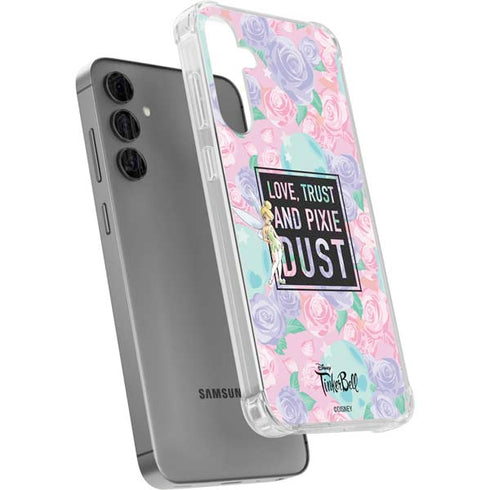 Disney Tinker Bell Love Trust and Pixie Dust Galaxy S24 Plus Clear Case